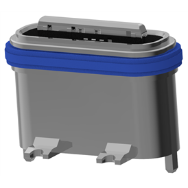 XB - type C 8P - 17 support femelle étanche l = 7,15 mm (avec tôle d'acier) (boîtier en alliage de zinc en U)